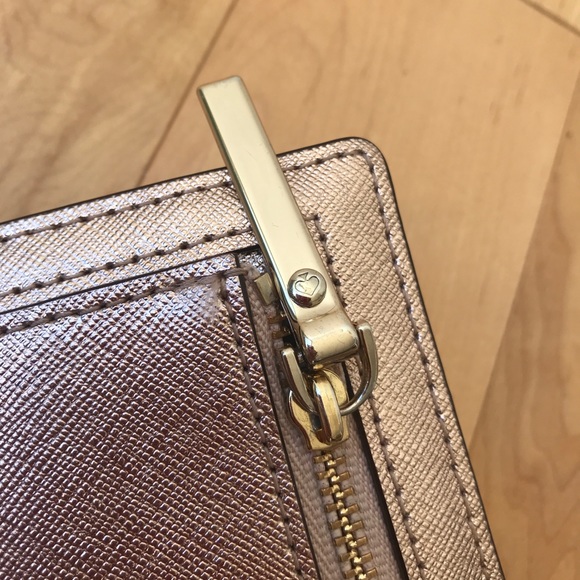 👛👜💕Kate Spade Bifold Wallet Rose Gold - Picture 6 of 6